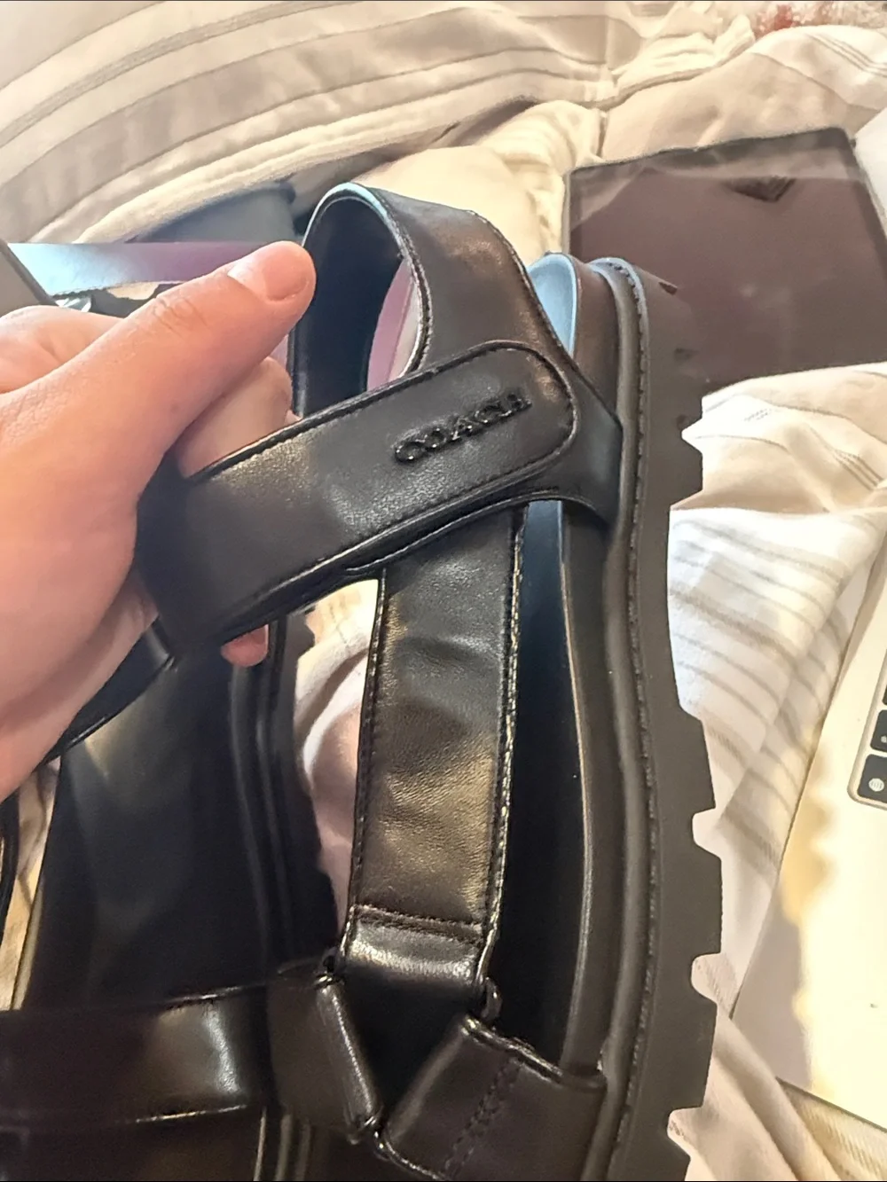 Coach leather sport sandal Women’s  size 9